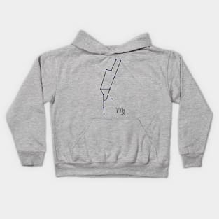 Zodiac Constellations - Virgo Kids Hoodie